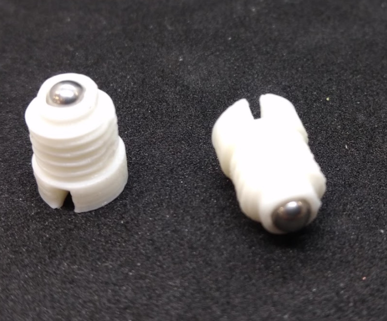 Crimping the caster